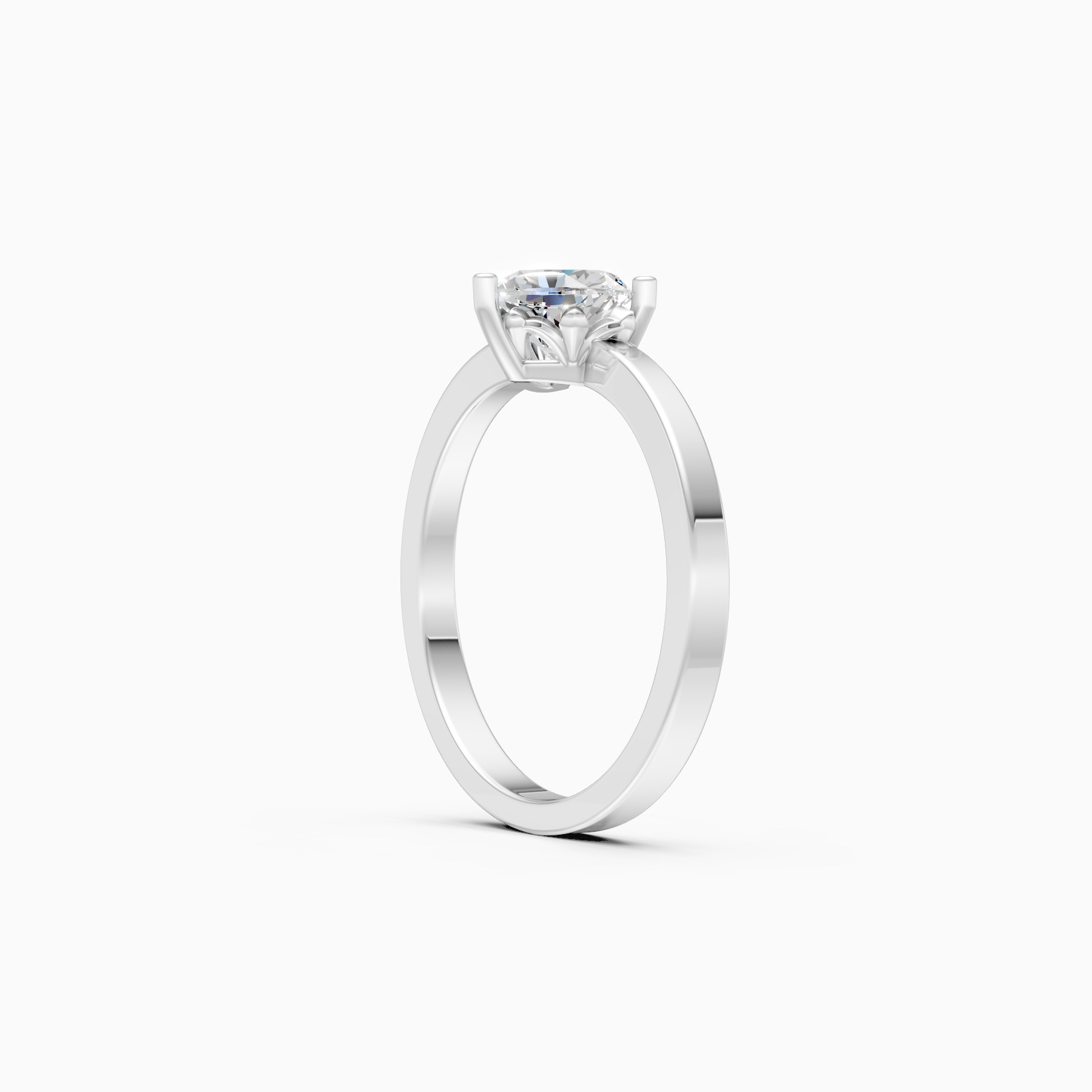 Heart Shape Solitaire Diamond Ring